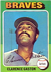 1975 Topps Baseball Cards      427     Clarence Gaston